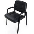 Sedia Poltrona Visitatore da Ufficio in Similpelle Bozzini Easy Nero