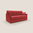 Divano Letto 2 Posti 149x90x96 cm in Tessuto Rosso