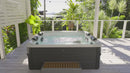 Vasca Idromassaggio Spa Oslo Amber Aero Plus Smart con Wifi per 6 Persone 180x180x65 cm in Materiale Plastico Effetto legno Ambra
