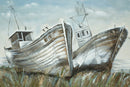 Dipinto su Tela Barche 120x3,7x80 cm in Alluminio Plastica e Canvas-2