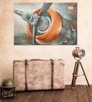Dipinto su Tela Aviator 120x3,7x80 cm in Alluminio Plastica e Canvas-6