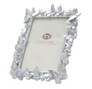 Cornice Farfalle 30x4x36 cm in Poliresina e Vetro Argento-3
