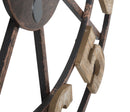 Orologio da Muro Source Ø63,5x4 cm in Ferro e MDF Marrone-6