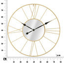 Orologio/Specchio Glam Stick Ø80x6 cm in Ferro Oro e Nero-10