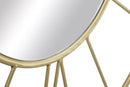 Orologio/Specchio Glam Stick Ø80x6 cm in Ferro Oro e Nero-6