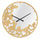 Orologio Oro Heart Ø55x4 cm in Ferro Specchio e MDF Oro