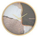 Orologio da Muro Art Mix Ø60x6 cm in Ferro MDF e Vetro Multicolor-1