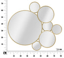Specchio Glam Color 81x7,5x73 cm in Ferro Oro-10