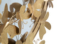 Specchio Farfalle Round 74x4x75 cm in Ferro e MDF Oro-2