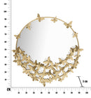 Specchio Farfalle Round New Ø91x3x94 cm in Ferro Oro-6
