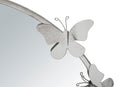 Specchio Farfalle Round Argento Ø74x4x75 cm in Ferro Argento-3
