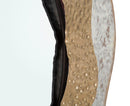 Specchio da Muro Shai Light Ø54,5x4,5 cm in Ferro e MDF Oro e Crema-3