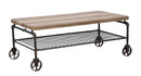 Tavolo da Caffé Manhattan 126x62,6x45,6 cm in Ferro e MDF-1