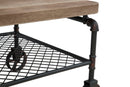 Tavolo da Caffé Manhattan 126x62,6x45,6 cm in Ferro e MDF-4