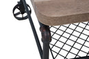 Tavolo da Caffé Manhattan 126x62,6x45,6 cm in Ferro e MDF-5