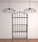 Mobile Porta Vivande Manhattan 99,3x42x185 cm in Ferro e MDF-7