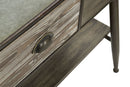 Console Moscow 120x42x80 cm Legno di Abete e in Ferro-4