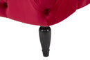 Puff Brigitte Bordeaux 74x74x43 cm Poliestere e MDF e Spugna Bordeaux-6