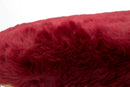 Panca Amelie Bordeaux 91,5x40,5x46 cm in Ferro e Spugna e Poliestere Bordeaux e Oro-5