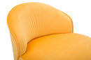 Sedia Mini Paris Arancione Ø45x62 cm in Legno Spugna e Poliestere Arancione e Oro e Nero-7