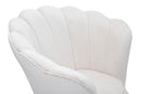 Poltrona Vienna Crema 85x76x88 cm Spugna e Tessuto e Metallo Bianco e Oro-4