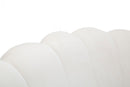 Divanetto Vienna Crema 130x74x84 cm Spugna e Tessuto e Metallo Bianco e Oro-8
