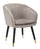 Poltrona Paris 62x58x78 cm in Legno Spugna Metallo e Poliestere Grigio,Nero e Oro