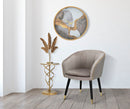 Poltrona Paris 62x58x78 cm in Legno Spugna Metallo e Poliestere Grigio,Nero e Oro-9