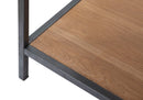 Console Malé 110x40x80 cm Legno di Abete e Impiallacciatura di frassino e MDF e in Ferro Marrone e Grigio-7