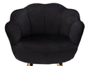 Sgabello Bar Vienna Nero 55x53x110 cm Spugna e Tessuto e Metallo Nero e Oro-6