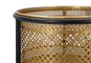 Porta Vasi Simply Ø25x50 cm in Ferro Oro e Nero-4