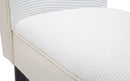 Panchetta Velvet Crema 102x31x51 cm Legno e Poliestere Crema e Nero-4