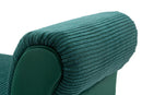 Panchetta Velvet Crema 102x31x51 cm Legno e Poliestere Verde e Nero-6