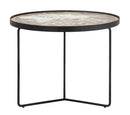 Tavolo da Caffé World Ø50x37 cm MDF e in Ferro Multicolor-2