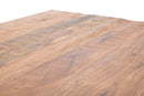 Tavolo da Caffè Yellowstone 118x70x40 cm in Legno di Acacia e Ferro Marrone e Nero-8