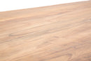 Tavolo da Pranzo Yellowstone 180x90x77 cm in Legno di Acacia e in Ferro Marrone e Nero-7