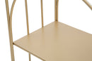 Gabbietta da Muro con Mensole 38x22x92 cm in Ferro Oro-5