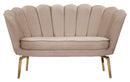 Divano 2 Posti 136x76x78 cm in Tessuto Imbottito-2