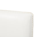 Sedia Imbottita 52x44x91 cm in Similcuoio Dedis Bianco-4