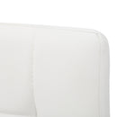 Sedia Imbottita 42x57x106 cm in Similpelle Sohl Bianca-5