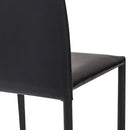 Sedia Imbottita 46x50x89 cm in Similpelle Dani Plus Nera-4
