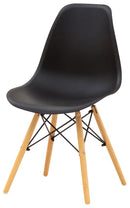Sedia 52x56x83 cm in Polipropilene Vega Plus Nero-1