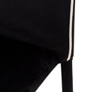 Sedia Imbottita 58x44x97 cm in Tessuto Vellutato Dedis Plus Nera-2