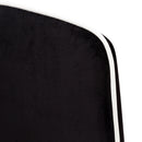 Sedia Imbottita 47x57x88 cm in Tessuto Vellutato New Plana Plus Nera-4