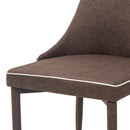 Sedia Imbottita 47x57x88 cm in Similpelle New Plana Moka-3
