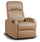 Poltrona Relax Reclinabile Manuale Rivestimento in Similpelle Spike a Cappuccino