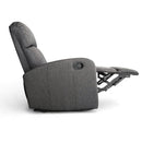 Poltrona Relax Reclinabile Manuale Rivestimento in Tessuto Spike a Fume-2
