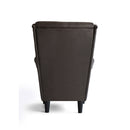Poltrona Imbottita 79x86x102 cm in Similpelle Julia Eco Nabuk Marrone-5