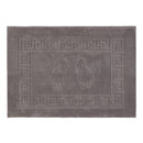 Tappeto Bagno 50x70 cm con Antiscivolo Grigio Feridras Piuma-2