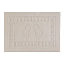 Tappeto Bagno 50x70 cm con Antiscivolo Ecru Feridras Piuma-2